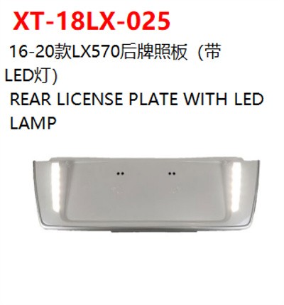 REAR LICENSE PLATE WITH LED    LAMP