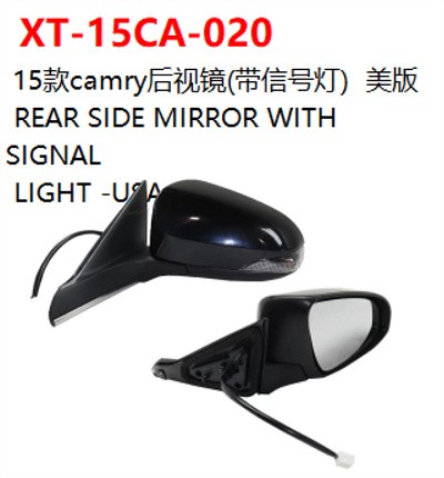 REAR SIDE MIRROR WITH SIGNAL    LIGHT -USA