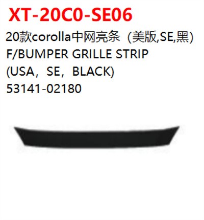 F/BUMPER GRILLE STRIP   (USA，SE，BLACK)