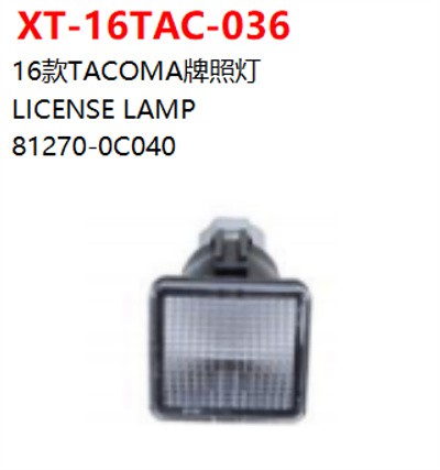 LICENSE LAMP