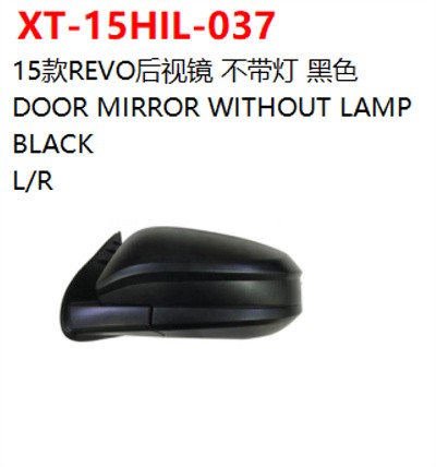 DOOR MIRROR WITHOUT LAMP  BLACK