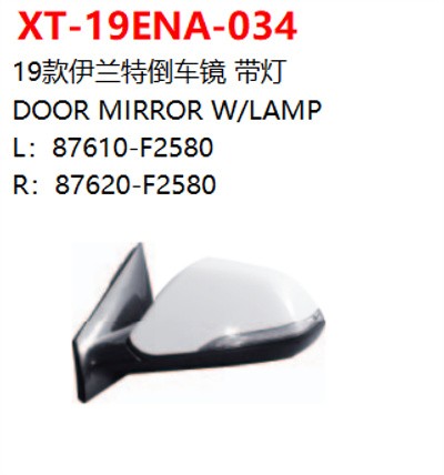 DOOR MIRROR W/LAMP