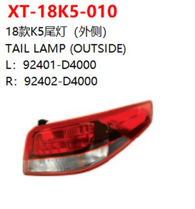 TAIL LAMP (OUTSIDE)