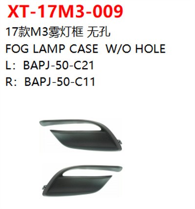 FOG LAMP CASE  W/O HOLE